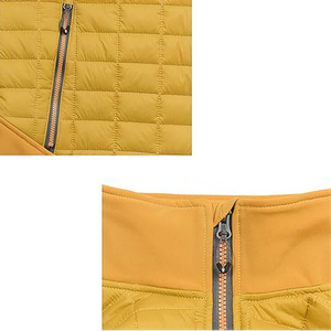 Vente en gros de veste utilitaire en laine personnalisable décoration vintage coton imperméable respirant extérieur fermeture éclair coupe-vent hiver - Product Image 4