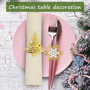 Increíble plata alemana copo de nieve plata esterlina, servilletero de papel Navidad copo de nieve Rhinestone servilletero anillo Mesa Decoración Bodas - Product Image 6