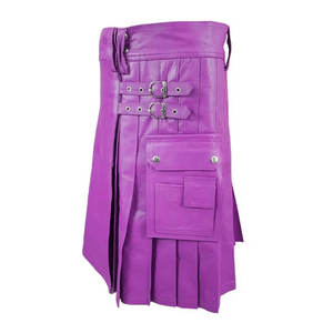 Meilleur produit tendance Kilt en cuir pour femmes en matériaux durables Kilt en cuir de qualité supérieure pour dames taille adulte - Product Image 6
