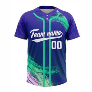 Jersey de béisbol y softbol personalizado de alta calidad, Jersey deportivo bordado de tela transpirable, conjuntos de verano, tendencia, precio al por mayor - Product Image 2