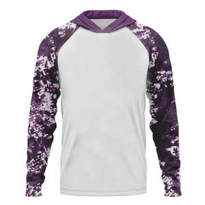 Camisa DE PESCA DE Spandex de poliéster por sublimación para hombres, camisas de manga larga con capucha de diseño personalizado, camisa de pesca con capucha de secado rápido - Product Image 1