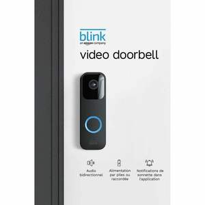 Videoportero Inteligente Blink para Seguridad en el Hogar, Color Negro, con Intercomunicador, Visión Nocturna y Resistencia al Agua para Uso en Exteriores - Product Image 2