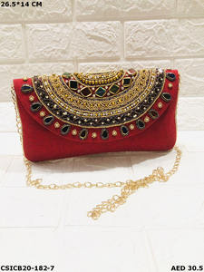 Embrayages de soirée ethniques faits à la main exclusifs de créateur pour les dames élégant motif de pierre mariage mariée pochettes Style de mode - Product Image 4