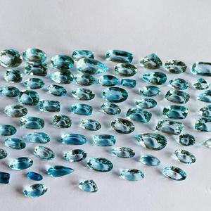 Piedras de alta claridad azul vibrante de Aguamarina Natural de calidad AAA cortadas por expertos para la fabricación de joyas con certificación IGI - Product Image 5