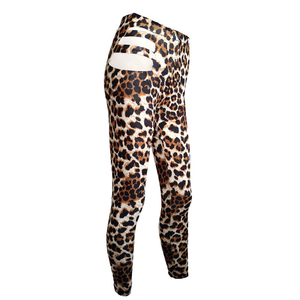 Nouvelle tendance Leggings de fitness extensibles à imprimé léopard sexy pour femmes, vêtements de sport personnalisés avec taille haute et design creux - Product Image 1