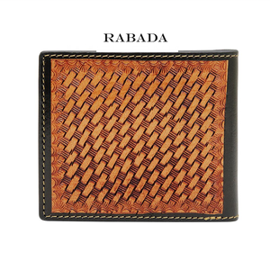 กระเป๋าสตางค์ผู้ชายแบบตะวันตกลายดอกไม้หนังแท้คาวบอยทำด้วยมือแกะสลักด้วยมือล่าสุด - Product Image 2