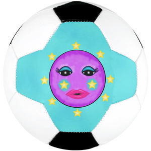 Balones promocionales de fútbol cosidos a máquina de Material de cuero de vaca al mejor precio al por mayor paquistaní - Product Image 2