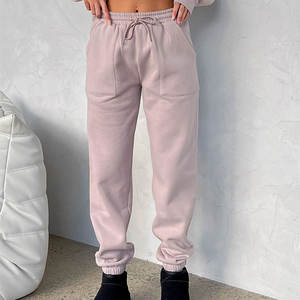 Pantalones de correr de algodón pesados personalizados, pantalones de chándal de felpa francesa, ajuste unisex, fábrica de marca privada OEM. - Product Image 6