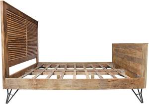 ชุดห้องนอนเตียงไม้ชัตเตอร์จากนักออกแบบที่ทันสมัยไม้เนื้อแข็งพร้อมเฟอร์นิเจอร์ผิวธรรมชาติ - Product Image 2