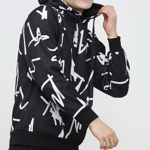 2024 New Latest Streetwear Style <b>Men</b> Breathable <b>Thick</b> Fleece Pullover Boxy Fit <b>Hoodies</b> With Kangaroo Pocket Pullover <b>Hoodies</b> - Product Image 5