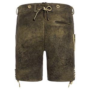 Pantalon long en cuir pour homme, style vintage, Lederhosen en tissu tissé, tenue bavaroise Trachten, grande taille, Bundhosen avec logo imprimé à la taille - Product Image 5