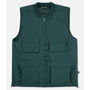 Chaqueta de Invierno Acolchada Unisex con Cuello Alto, Capucha, Resistente al Viento, Ecológica, Personalizable, al por Mayor, sin Mangas - Product Image 1
