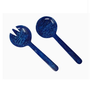 Juego de Cubiertos para Ensalada de Resina Hechos a Mano, Precio de Fábrica al por Mayor, Juego de Cubiertos de Resina Personalizados, Cuchara y Tenedor para Servir, Utensilios de Cocina de Resina - Product Image 1
