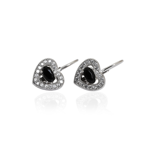 Boucles d'oreilles pendantes en argent faites à la main en Inde avec diamant, bijoux classiques pour femmes pour mariage, fiançailles, fête - Product Image 1