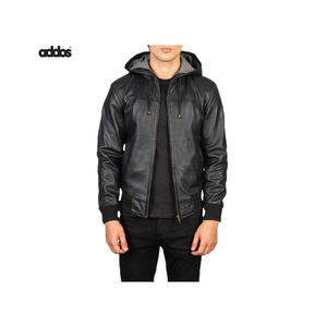 Veste en cuir de vêtements pour hommes, veste en cuir nouvelle mode, veste en cuir coupe-vent pour hommes, vente en ligne - Product Image 5