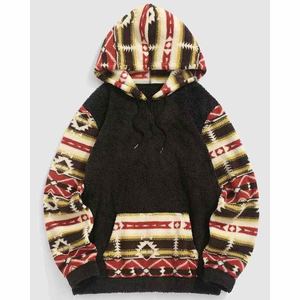 Jersey informal de invierno cálido con forro de Sherpa, sudadera de lana de cuello redondo personalizable para hombres y mujeres con cierre de cremallera - Product Image 2