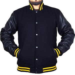 2025 personnalisé hommes de haute qualité toile Varsity Bomber vestes chaud élégant Baseball Letterman CollegeBaseballjacket pour hommes - Product Image 1