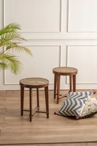 Table de style milieu du siècle pouf meubles en métal respectueux de l'environnement avec décors de maison bohème table de service décorative - Product Image 3