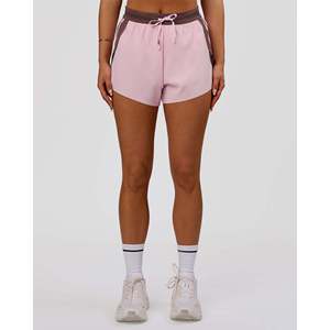 Shorts de course pour femmes à taille haute en mesh ventilé - Accelérateur 3 Force Ultra Léger Performance - Marshmallow - Poudre de cacao - Product Image 4