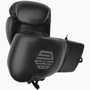 Gants de boxe à lacets de meilleure qualité pour l'entraînement au sparring Kickboxing Muay Thai Punching Heavy Bag Glove Workout Genuine Leather - Product Image 2