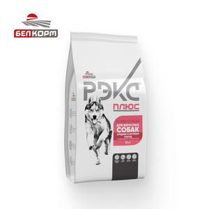 REX PLUS Complexe nutritif Nourriture sèche pour chiens 20kg Sac en polypropylène Commande minimum pour les races moyennes à grandes et les adultes hyperactifs - Product Image 1