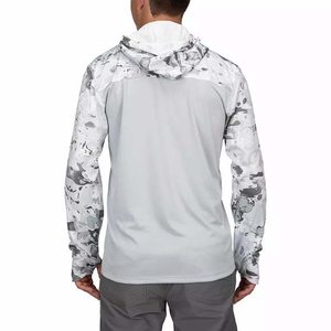 Nuevo diseño de camuflaje sublimación ligero manga larga rendimiento pesca sudaderas protección solar transpirable pesca camisas con capucha - Product Image 4