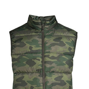 เสื้อกั๊กกันหนาวน้ำหนักเบาสำหรับผู้ชายเสื้อกั๊กขนเป็ดสไตล์ลำลองไซส์ใหญ่พิเศษทำจากผ้าใบ - Product Image 2