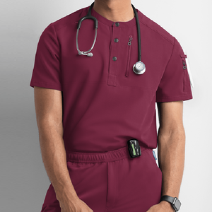 Vêtements d'hôpital pour hommes ensemble de gommage personnalisé de la meilleure qualité uniforme d'infirmière de clinique vêtements de travail d'allaitement de style jogging - Product Image 5