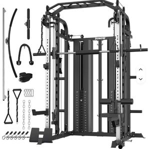Meilleure Offre pour Nouvelle Machine Smith avec Piles de Poids, Système de Gymnastique Multifonctionnel à Domicile, Cage de Musculation - Product Image 1