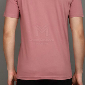 เสื้อยืดลำลองสำหรับผู้ชายออกแบบได้ตามที่ต้องการมีโลโก้พิมพ์บนหน้าจอ - Product Image 6