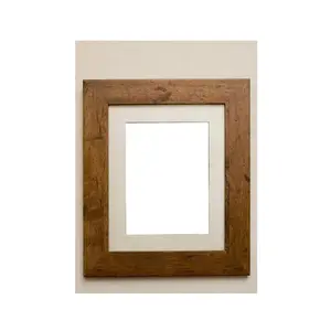 100% marcos de fotos de madera natural marco de fotos de madera sin terminar de madera natural al por mayor personalizado reciclado montado en la pared