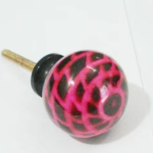 Contemporary Design Resin Marble Door Knob Handcrafted by Artisans for Home Furniture Featuring Sustainable Materials AngelStyle - Product Image 1