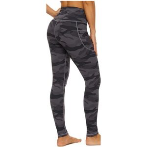 Leggings de sport respirants à taille haute avec cordon de serrage personnalisé pour la salle de sport, la remise en forme et la course à pied - Vêtements de sport en élasthanne/polyester - Product Image 2