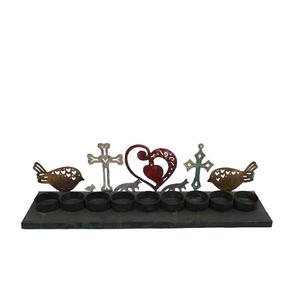 Bougeoir de Noël Pièce maîtresse de table décorative en métal pour la décoration intérieure Fournitures de décoration de Noël - Product Image 2