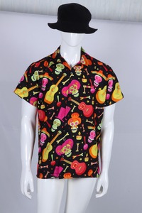 เสื้อเชิ้ตฮาวายทรงหลวมลำลองสำหรับผู้ชายเสื้อชายหาดพิมพ์ลายโพลีเอสเตอร์ตามสั่งโพลีเอสเตอร์ขนาดใหญ่พิเศษ - Product Image 2