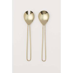 Mini fleur extrémité poignée salade serveur couverts ensemble or miroir poli acier cuillère fourchette qualité alimentaire décoratif pour la rentrée scolaire - Product Image 4