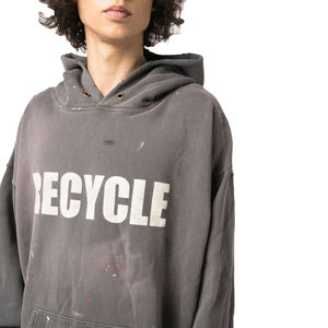 Sweat-shirts d'hiver pour hommes de qualité supérieure, effet délavé, surdimensionné, épaules tombantes, sweat-shirt vintage personnalisé, 100% coton, écologique - Product Image 5