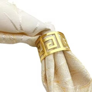 แหวนรองผ้าเช็ดปากโลหะทันสมัยสำหรับตกแต่งโต๊ะอาหารและที่ใส่ผ้าเช็ดปาก - Product Image 5