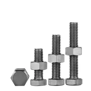 ความแข็งแรงสูง OEM นิ้วเมตริกสแตนเลส Hex Bolts