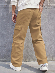 Pantalon cargo en velours côtelé décontracté pour homme à six poches, de haute qualité, coupe régulière, séchage rapide, respirant, design personnalisé, vente en gros - Product Image 2