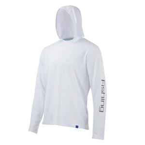 Vêtements de pêche en gros pour hommes UPF30 Protection solaire Sweat à capuche de pêche à manches longues - Product Image 1