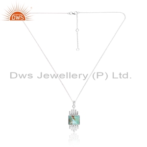 DWS จี้เงินคิงแมนเทอร์คอยส์พร้อมกล่องสร้อยคอโซ่925เงินสเตอร์ลิงทันสมัย - Product Image 1