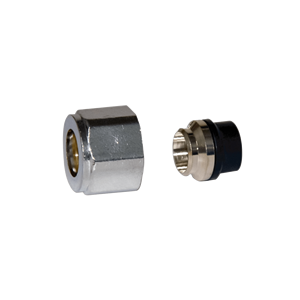 Adaptateur universel en laiton HM 1/2 pouce pour tuyaux multicouches et en cuivre, finition nickel/chrome CW617N, tuyaux de plomberie - Product Image 1