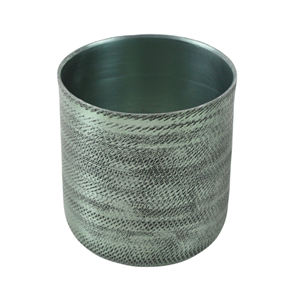 Pot de cire multicolore décoratif Pot de bougie en métal massif idéal pour la vaisselle Conteneur de cire décoratif design - Product Image 1