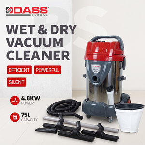 Industrial Electric Manual Wet & Dry Vacuum Cleaner 4.8kW 75L Stainless Steel 220-240V Carpet <b>Upholstery</b> <b>Cleaning</b> OEM Custom New - Product Image 1