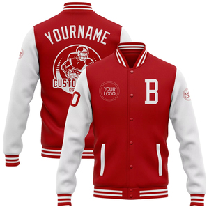 Chaqueta universitaria de béisbol personalizada al por mayor, estilo universitario, carta de sublimación, lana transpirable para la temporada de invierno - Product Image 5