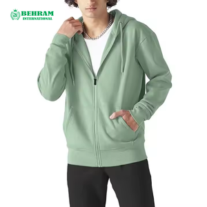 Sweat-shirts à fermeture éclair unisexes tendance, best-sellers, 100% coton molletonné/éponge française, vêtements décontractés, respirants, séchage rapide, vente flash - Product Image 6