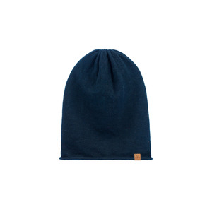 Ronja Beanie Phụ Nữ Mềm Indigo Đồng Bằng Dệt May Có Nhãn Linh Hoạt Hoàn Hảo Phù Hợp Với Một Kích Thước Sử Dụng Hàng Ngày - Product Image 1