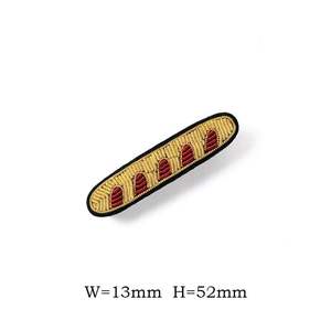 Broches en fil de lingot de tissu brodé de la meilleure qualité couleur personnalisée taille personnalisée Service OEM vente en gros bas prix mode - Product Image 6