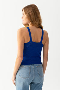 Cuello Halter Agujero Prendas de punto Atleta Mujer Atleta Correa Prendas de punto Atleta elegante y elegante - Product Image 3